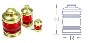 07105 4 x Lamps Red 5mm